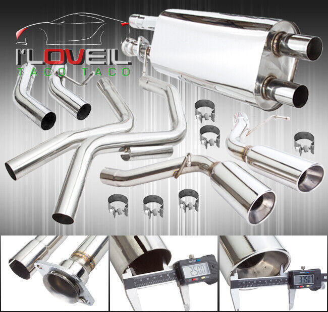 Stainless Steel Catback Exhaust 65mm 4.25
