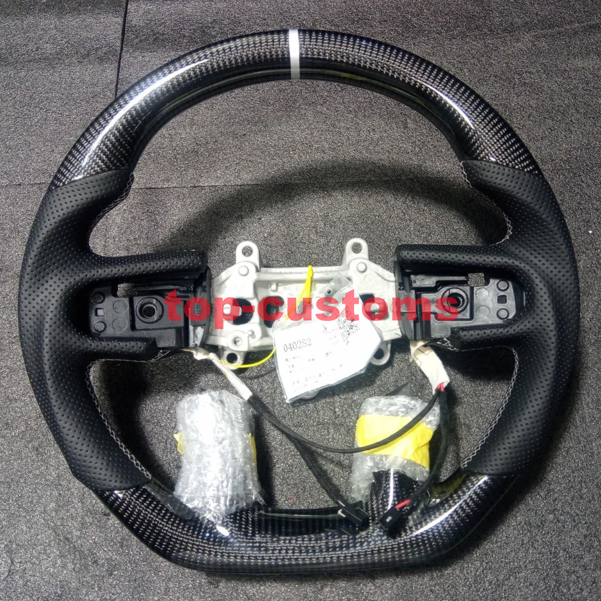 2024 NEWEST Real Carbon Fiber Heated Steering Wheel For 2019-2023 ram 1500 trx