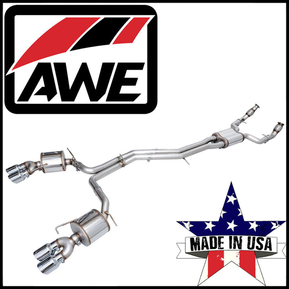 AWE Touring Edition Cat-Back Exhaust System fit 2019-2023 Audi S6/S7 2.9T V6 AWD