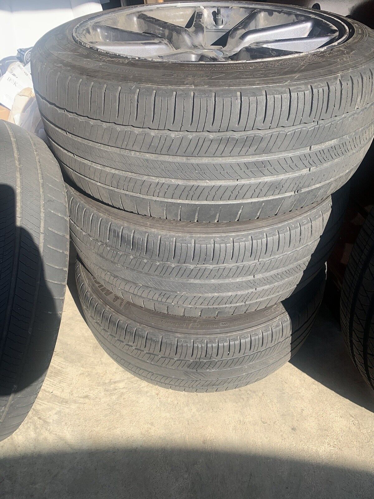 18” TESLA MODEL 3 Factory OEM WHEELS AERO RIMS SET w  Michelin Tires