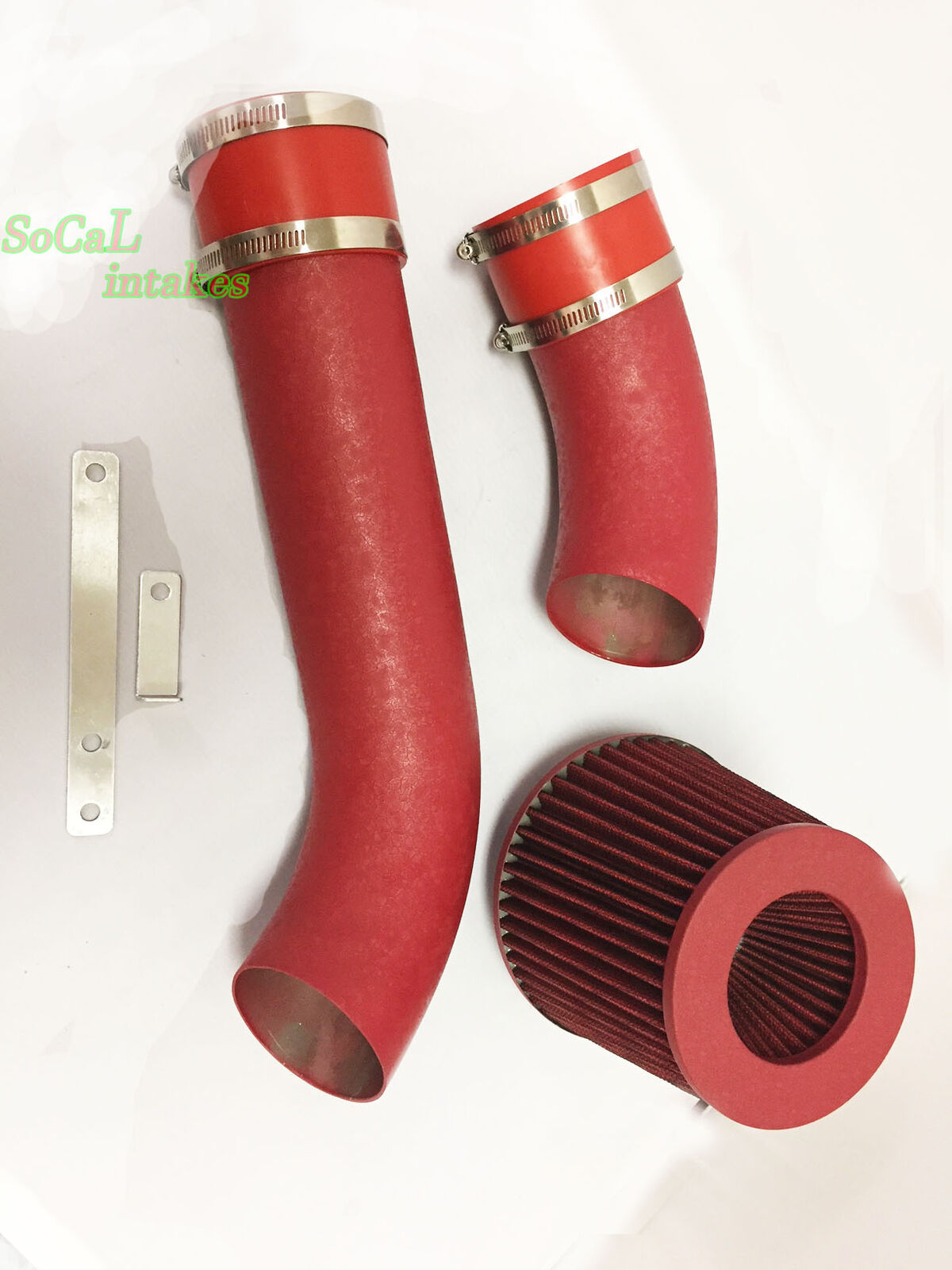 All RED COATED Cold Air Intake Kit For 1993-97 Ford Probe Mazda MX6 / 626 2.5 V6