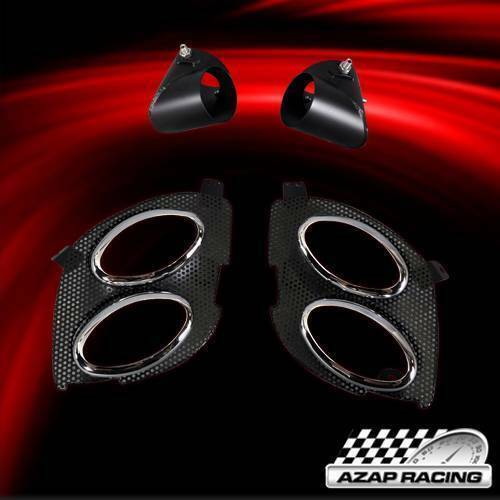 2006-2011 Chrome IS-F Style Replacement Customer Muffer Tips Pair Fits Lexus ISF