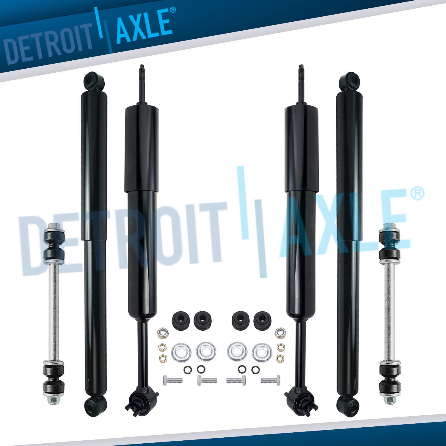 Ford Ranger Mazda B3000 B4000 Shock Absorbers + Sway Bars for Front & Rear 4WD