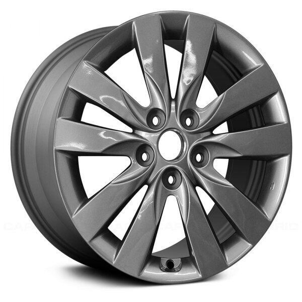 Wheel For 2010-2013 Kia Forte 17x7 Alloy 5 V Spoke 5-114.3mm Medium Charcoal
