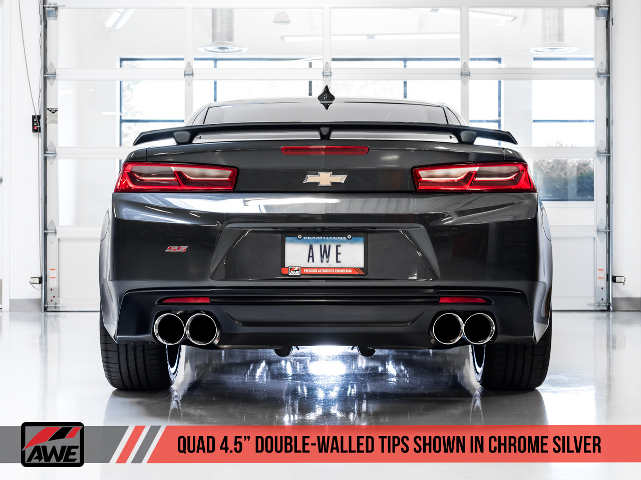 2016-2020 Camaro SS & ZL1 AWE Axleback Exhaust Track Edition Quad Outlet +16HP