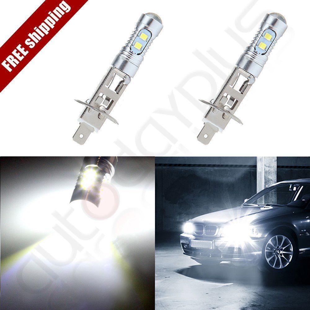 NEW 2x H1 6000K Super White 100W LED Headlight Bulbs Kit Fog Driving Light
