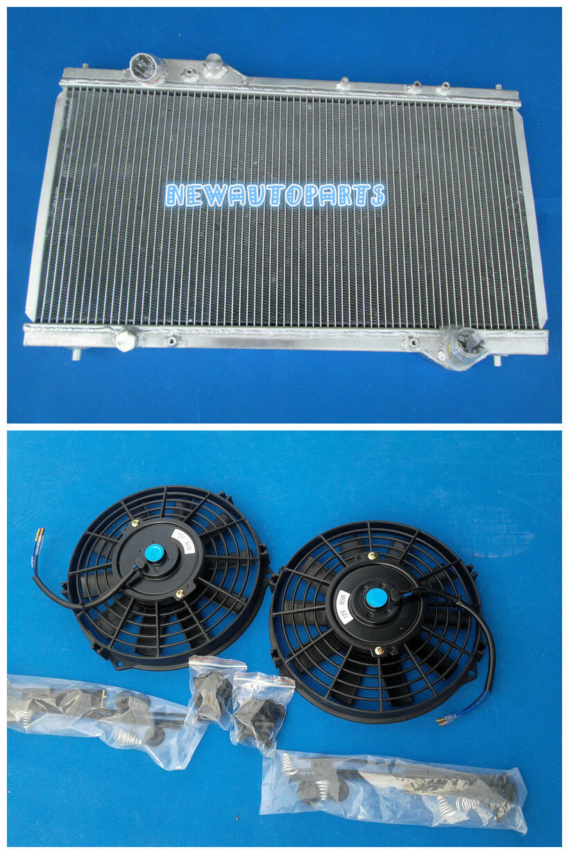 Aluminum Radiator + Fans For Acura NSX NA1/NA2 C30/C32 3.0L/3.2L V6 MT 1990-2005