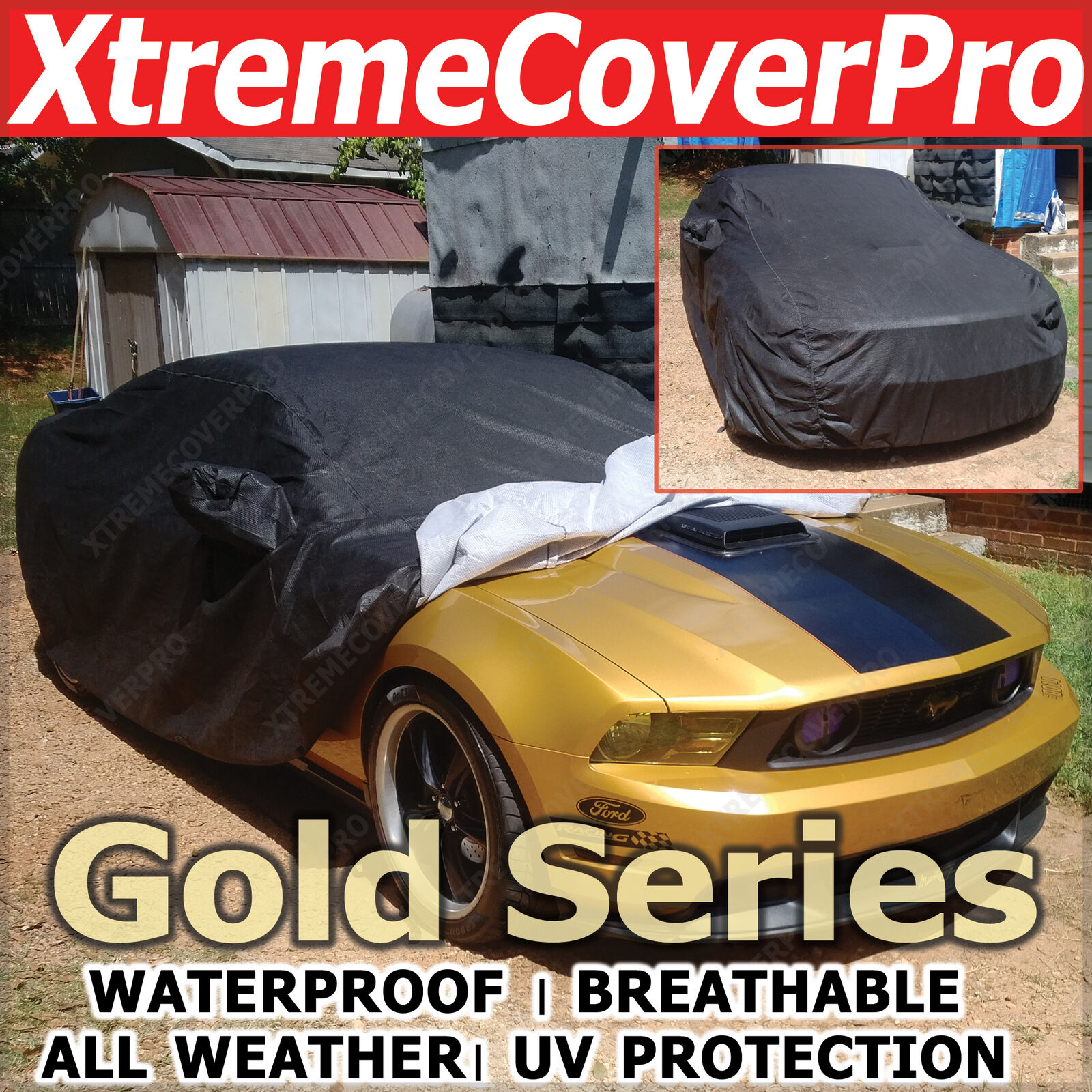 2013 Ford Mustang Shelby GT500 Waterproof Car Cover w/MirrorPocket