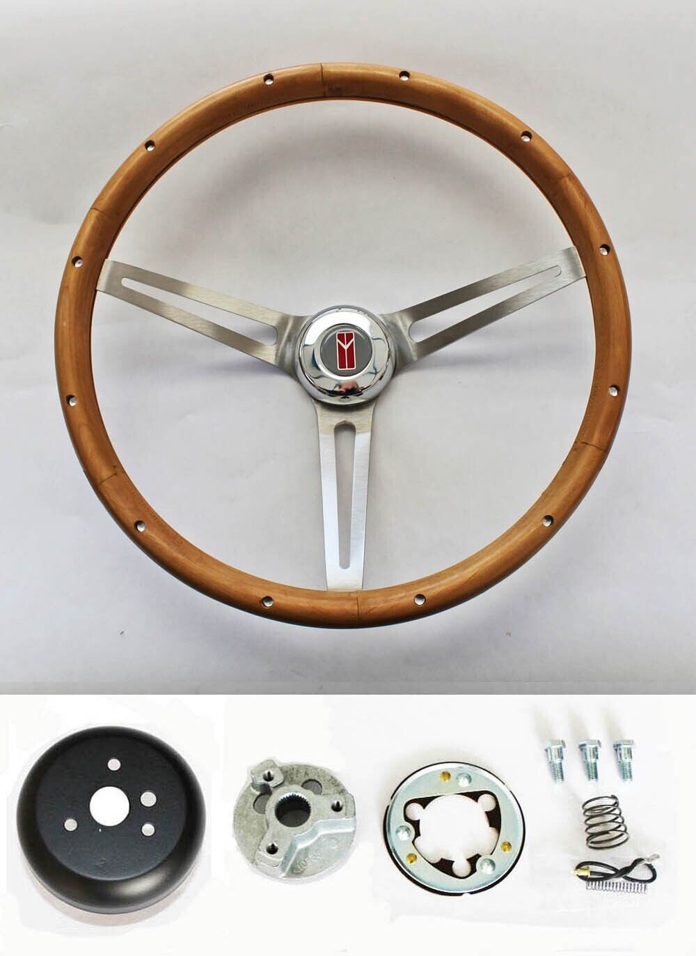 Oldsmobile Cutlass 442 88 Walnut Wood Steering Wheel 15