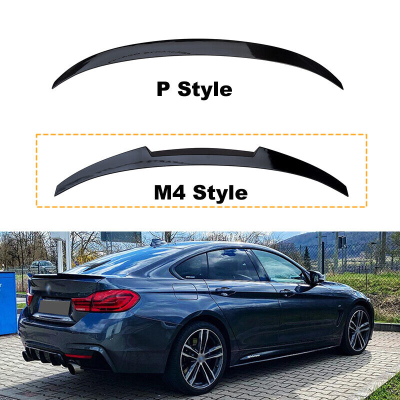 M4 Style Rear Trunk Spoiler For BMW F36 Gran Coupe 428i 430i 435i Gloss Black14+