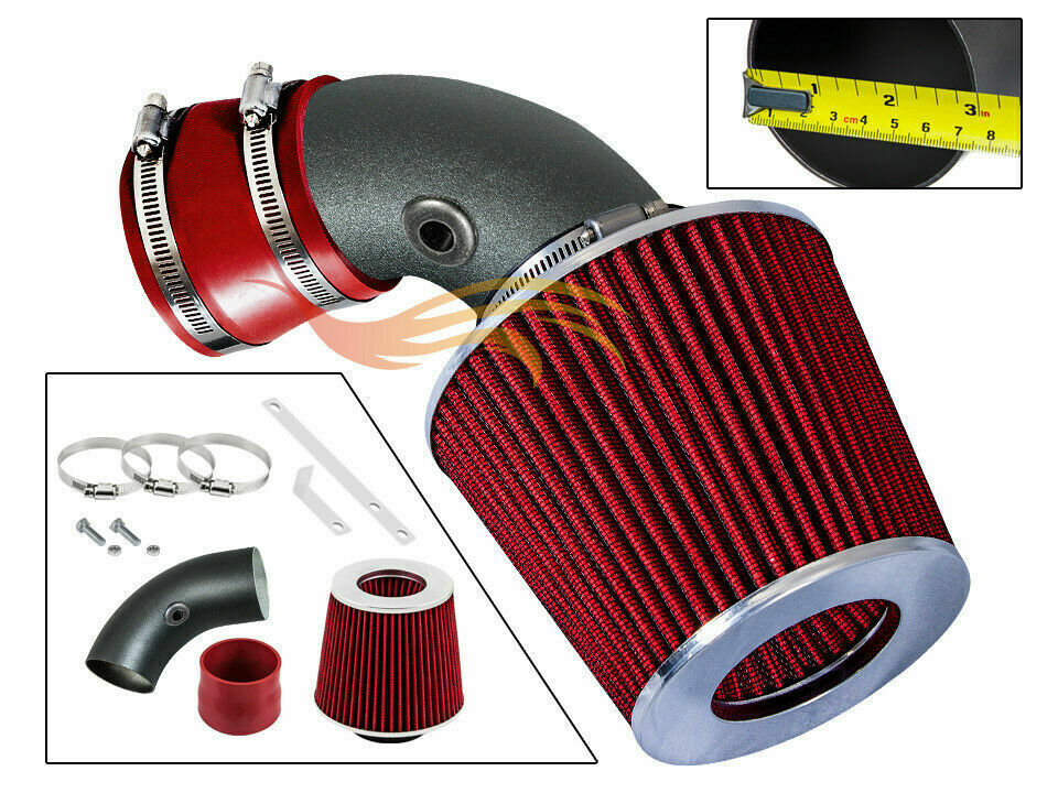 BCP RW RED For 96-99 BMW Z3 318i 318is 318ti 1.9L Air Intake System +Filter