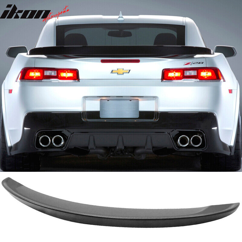 Fits 14-15 Chevy Camaro Flush Mount OE Z28 Style High Rear Wing Trunk Spoiler