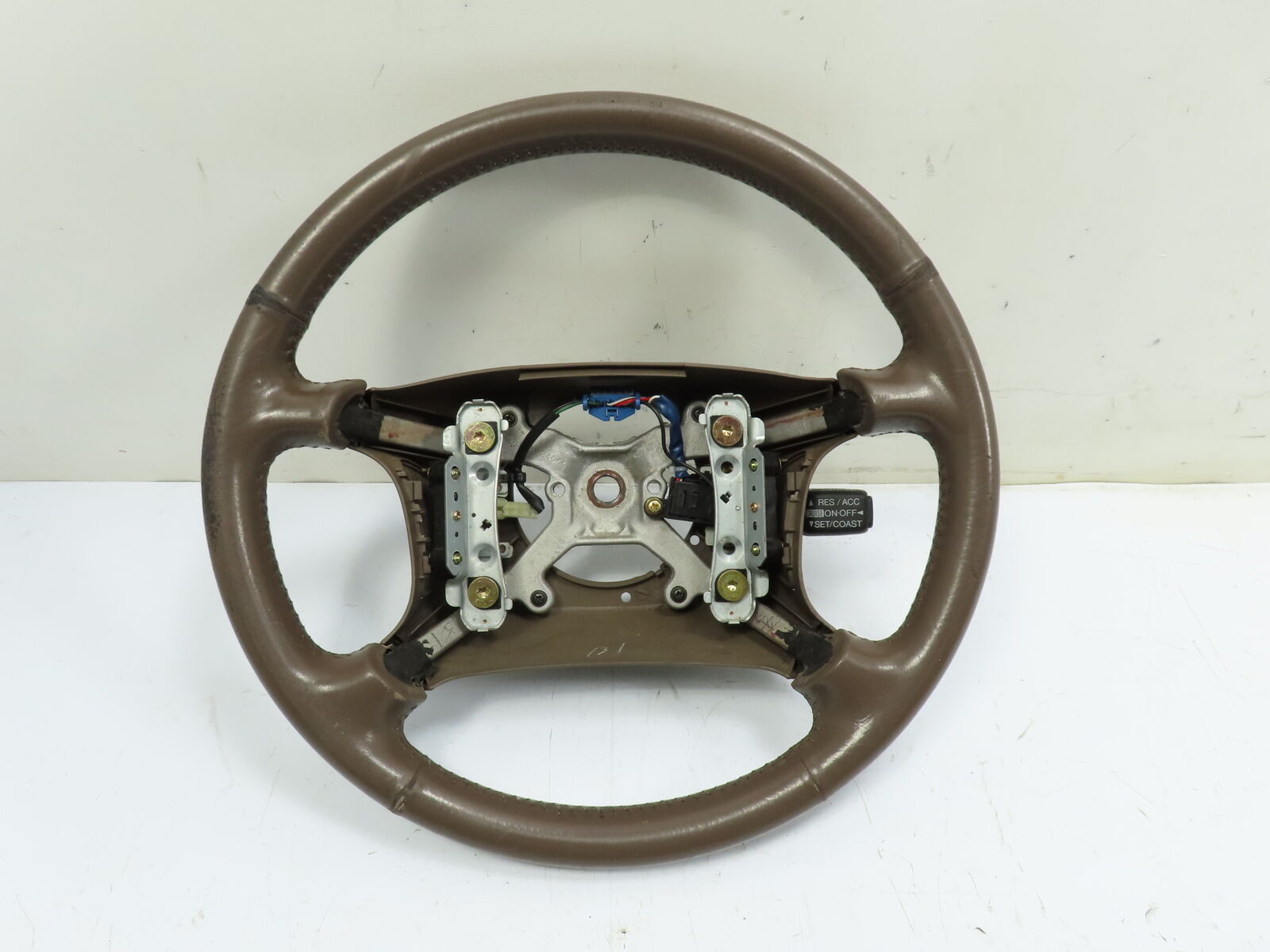 96 Lexus SC400 #1262 Steering Wheel, Brown Leather