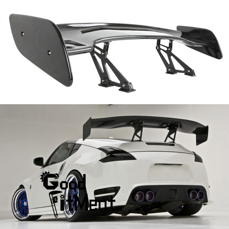 For Nissan 370Z 350Z GT Style Car Rear Trunk Wing Spoiler Matte Black Adjustable