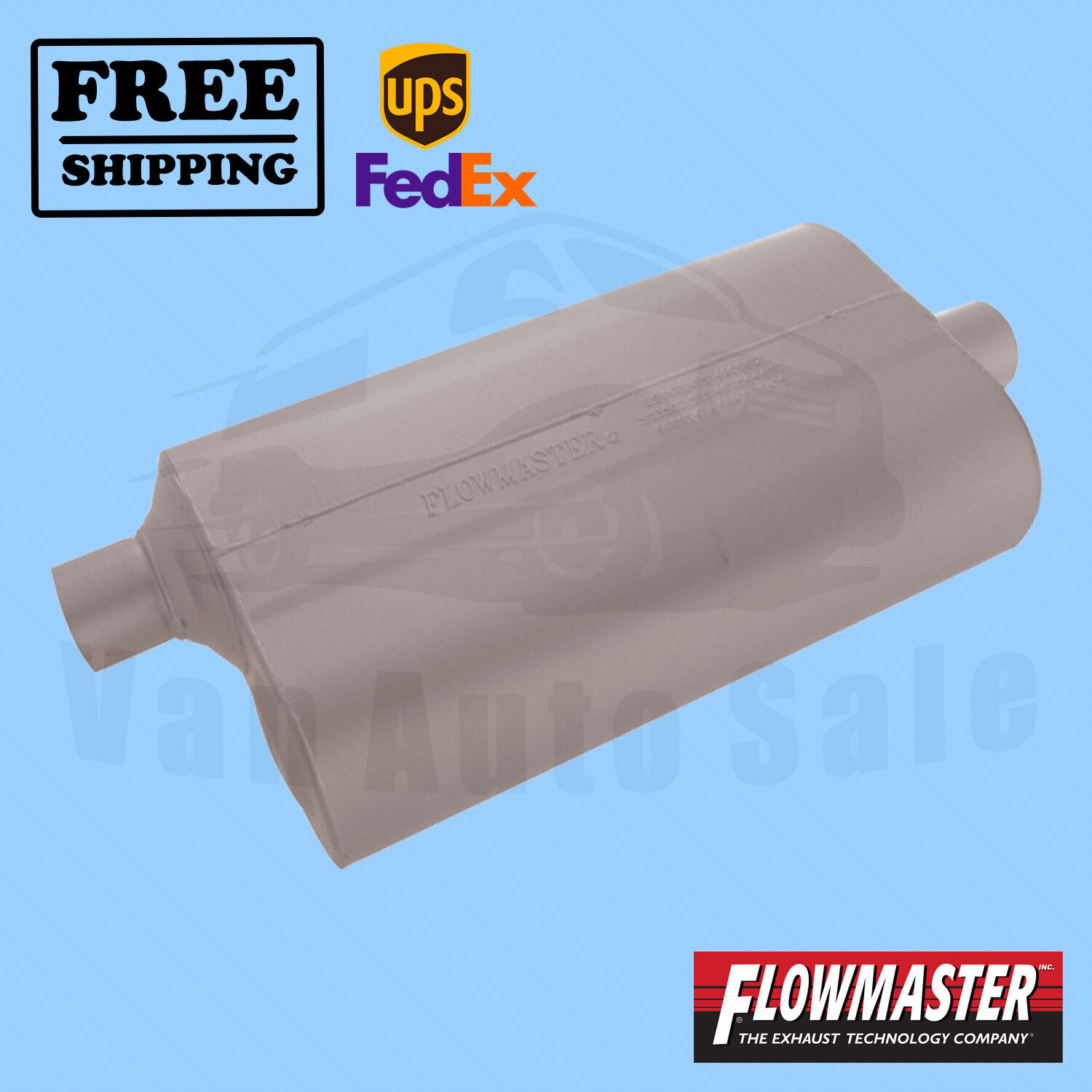 Exhaust Muffler FlowMaster for 70-74 Plymouth Barracuda