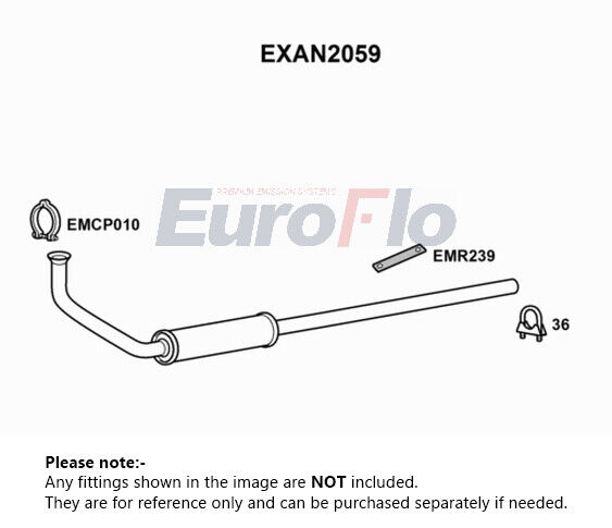 Exhaust Pipe fits MORRIS MINOR 1.1 Front 62 to 71 H99 EuroFlo Quality Guaranteed