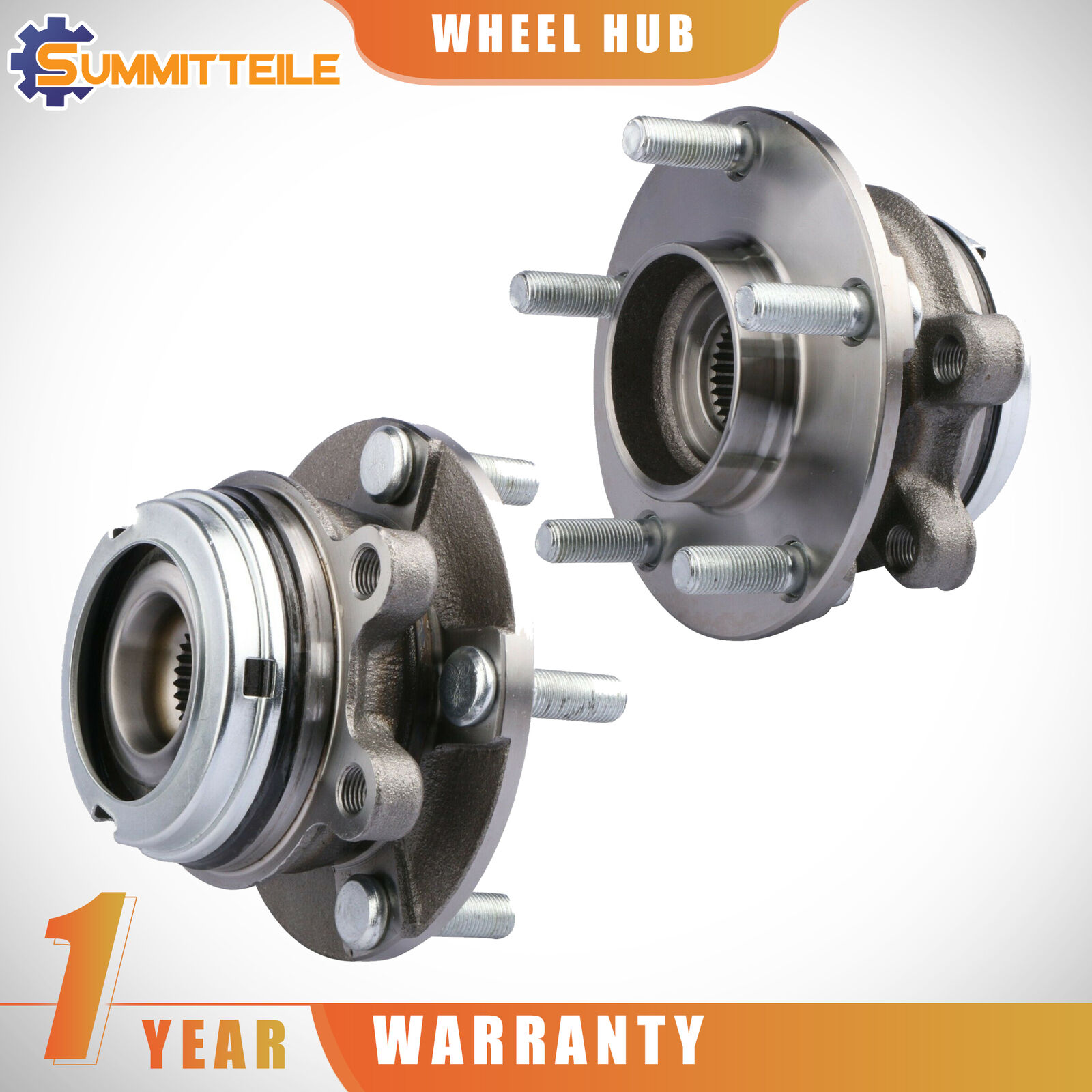 Pair Front Side Wheel Hub Bearing Assembly For 2007-2012 Nissan Altima L4 2.5L