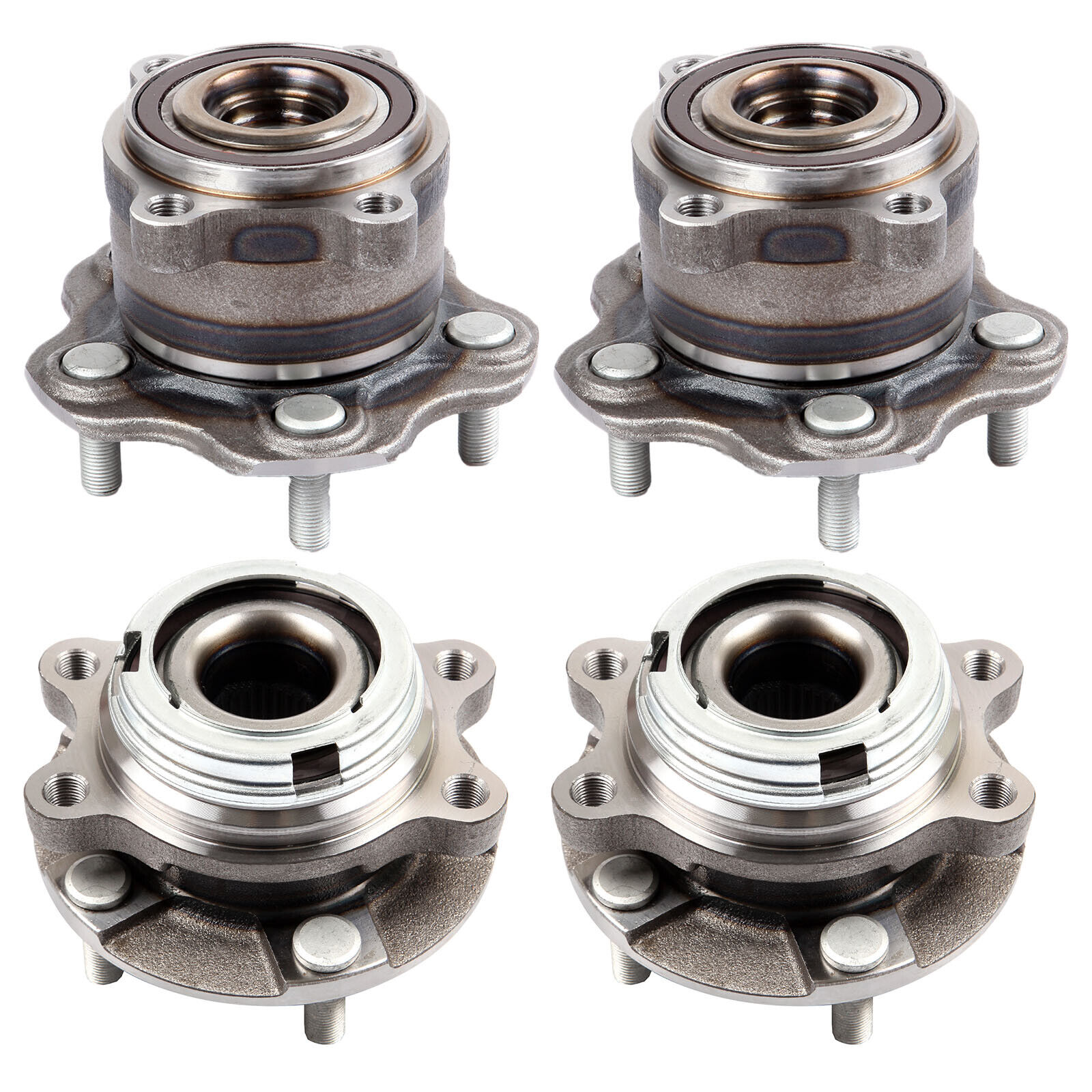 4x Front Rear Wheel Hub Bearing Assembly For Nissan Murano Pathfinder Altima
