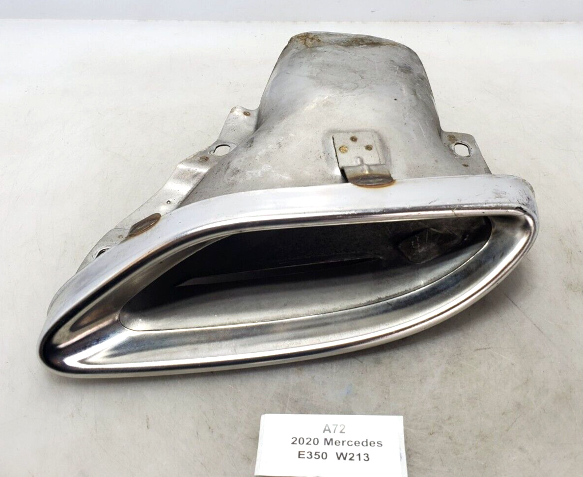 ✅ 2017-2020 OEM Mercedes W213 E350 Rear Left Driver Side Exhaust Pipe Tip Chrome