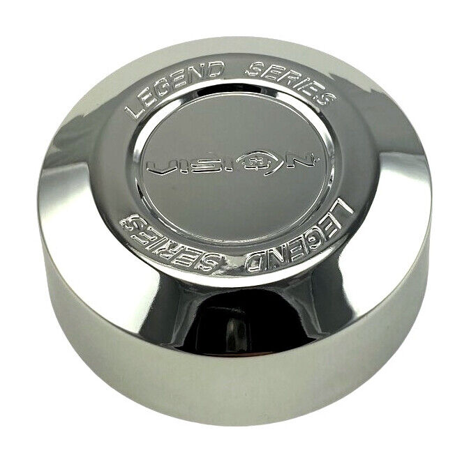 NEW Vision 141 Legend Series NEW LOGO Chrome Snap In Wheel Center Cap C141-T-V