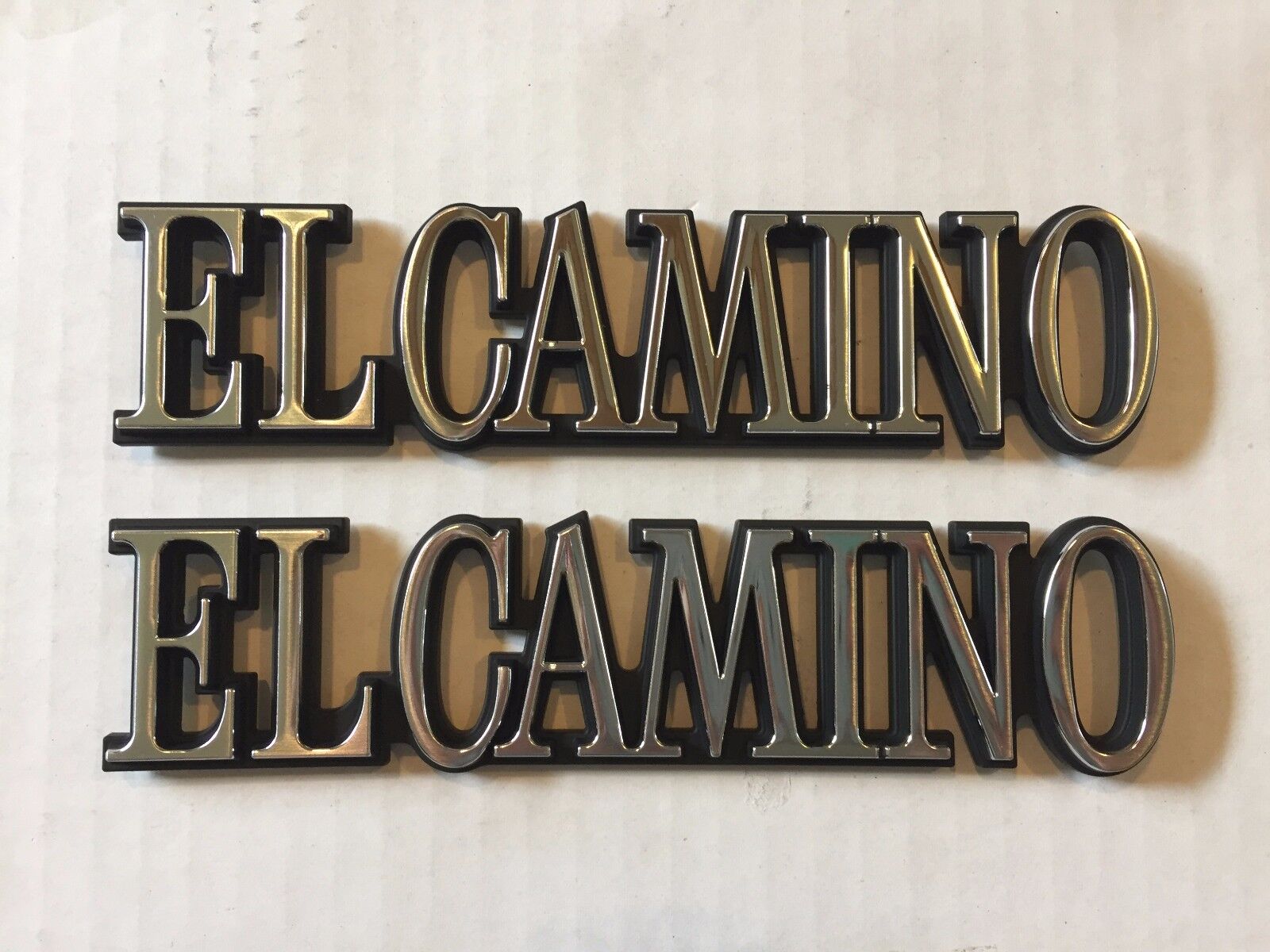 1987-1987 El Camino NEW Quarter Panel Emblems Nameplate (Set of 2)