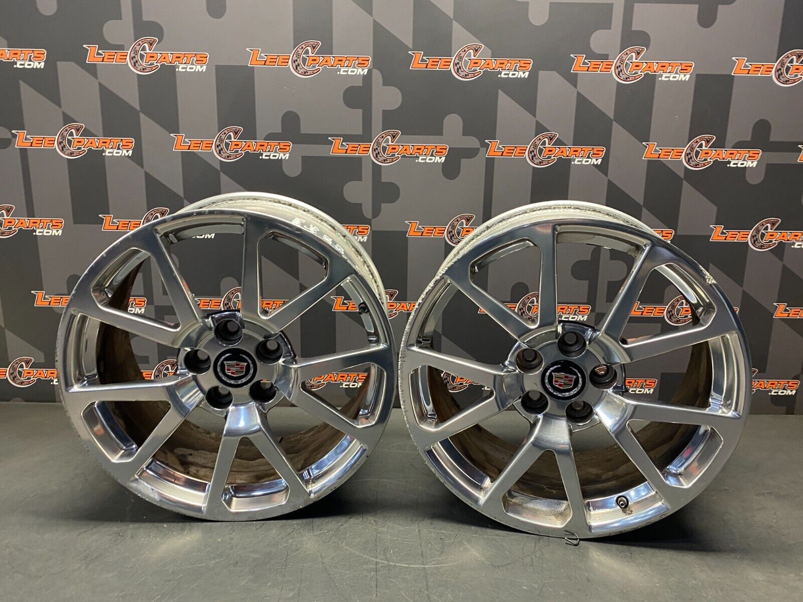 2011 CADILLAC CTS-V CTS V COUPE FRONT WHEELS RIMS PAIR (2) 19x9+51 USED