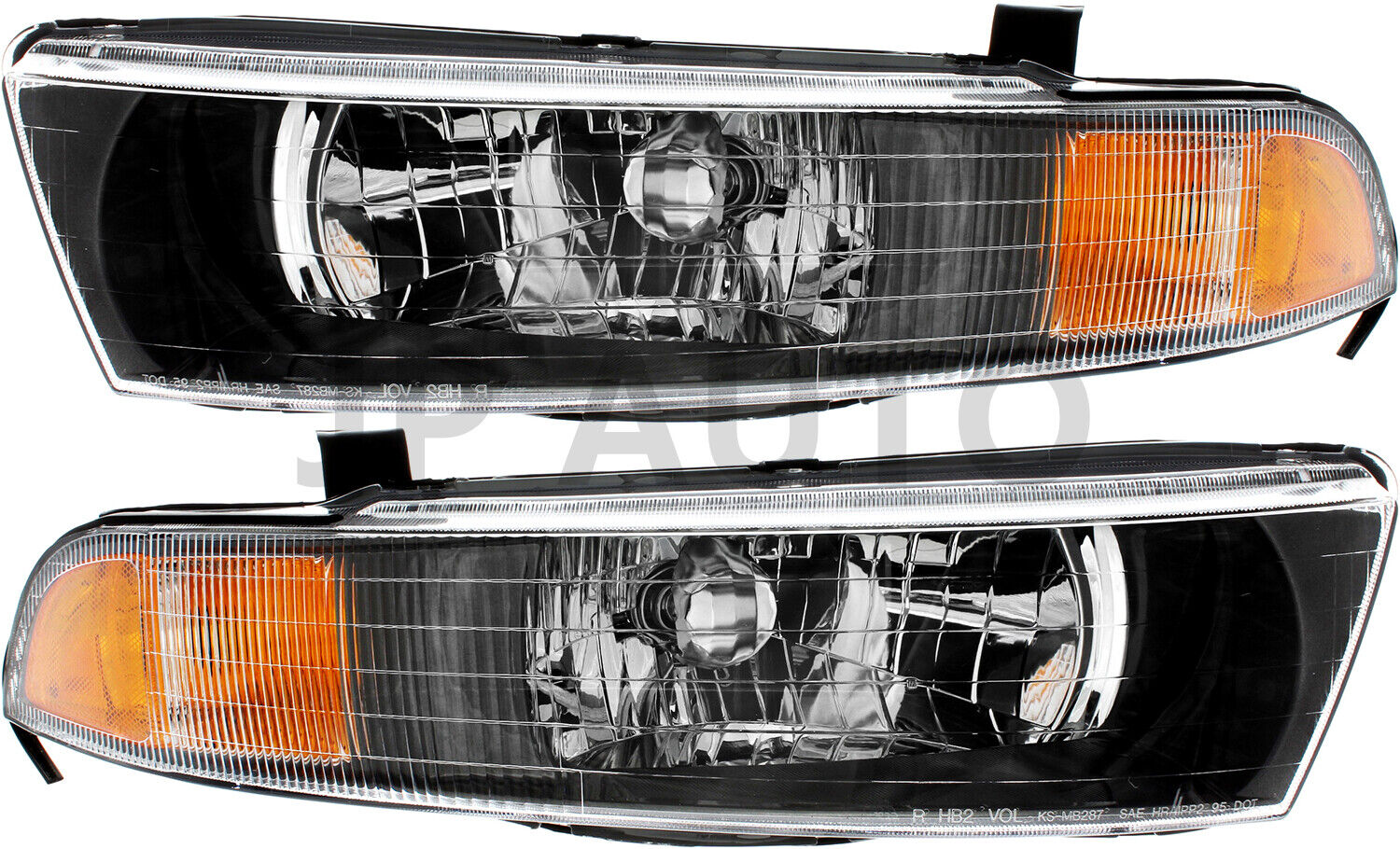 For 2002-2003 Mitsubishi Galant Headlight Halogen Set Driver and Passenger Side