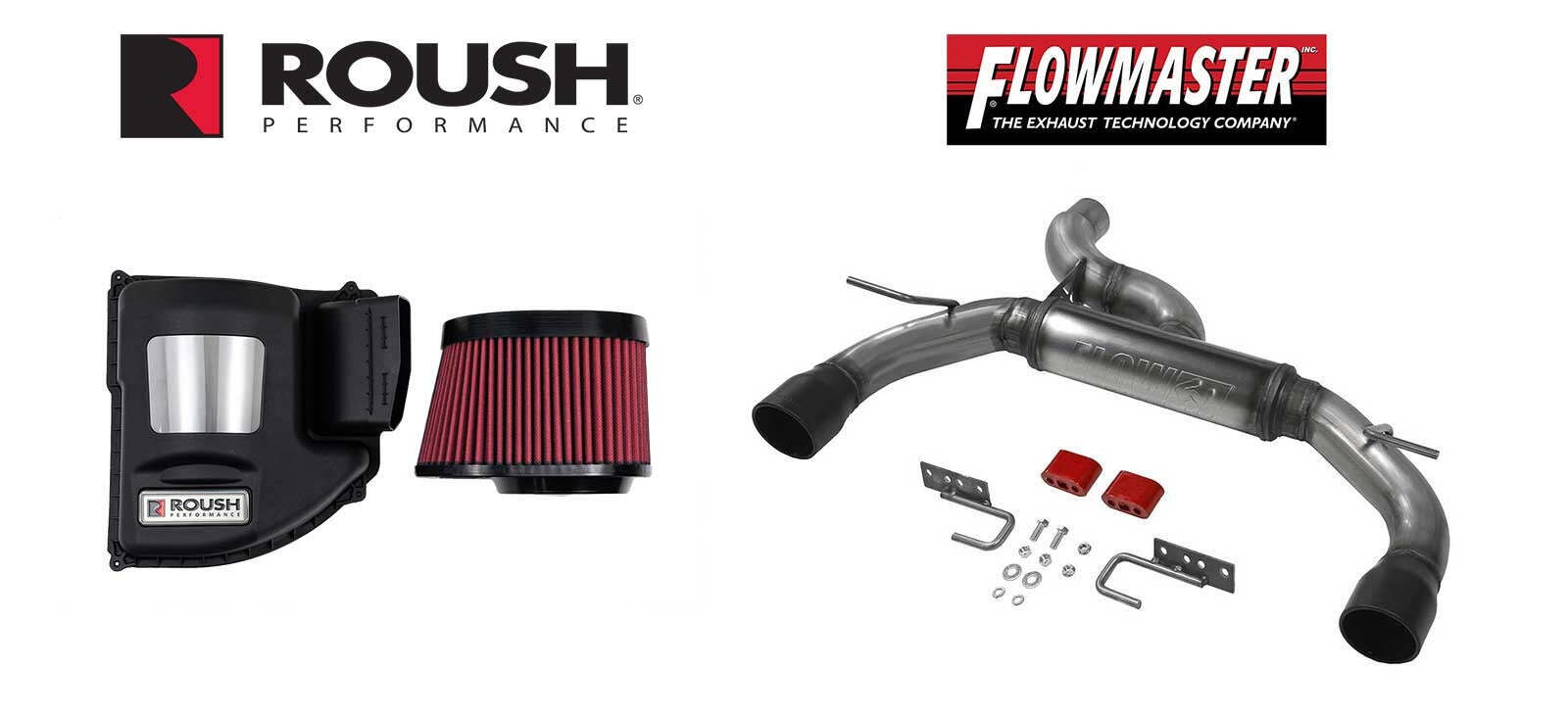 2021-2024 Bronco Flowmaster Flow FX Axle Back Exhaust & Roush Cold Air Intake