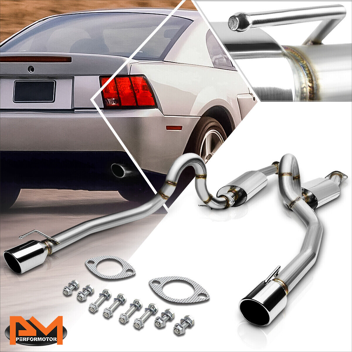 For 96-04 Ford Mustang GT V8 Dual 4