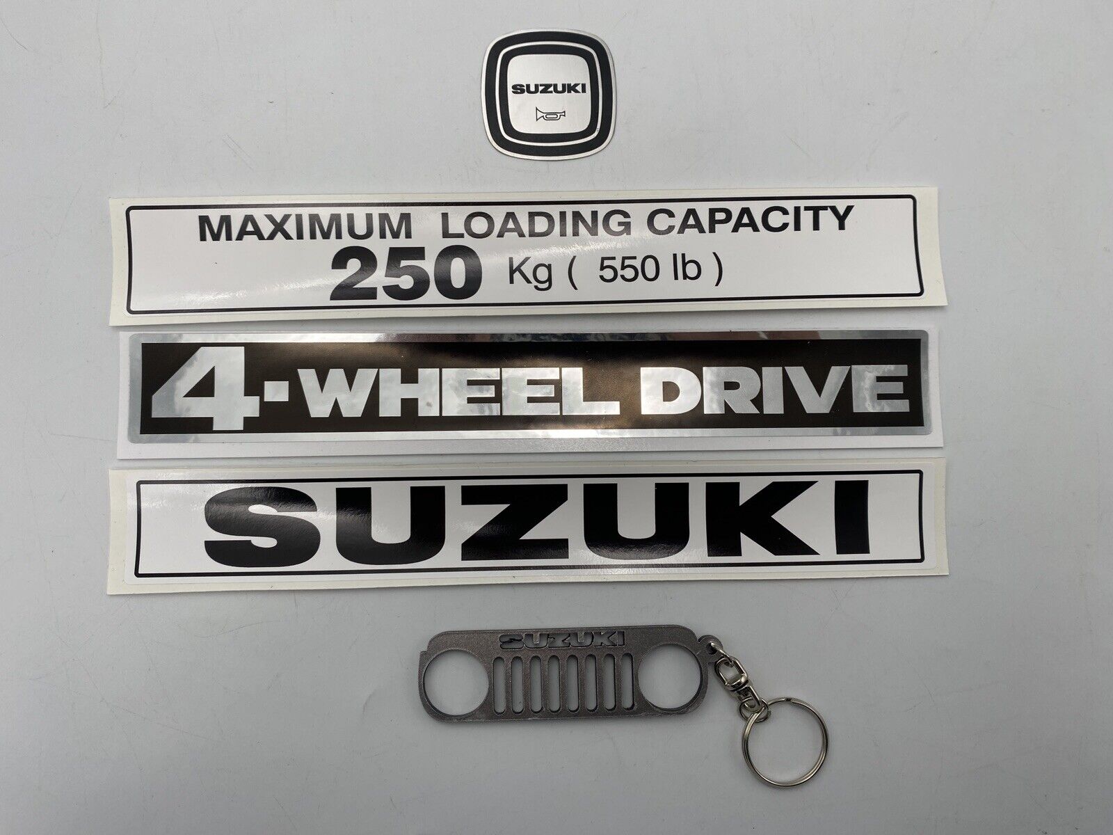 Suzuki Lj80 taligate decals and horn plate 