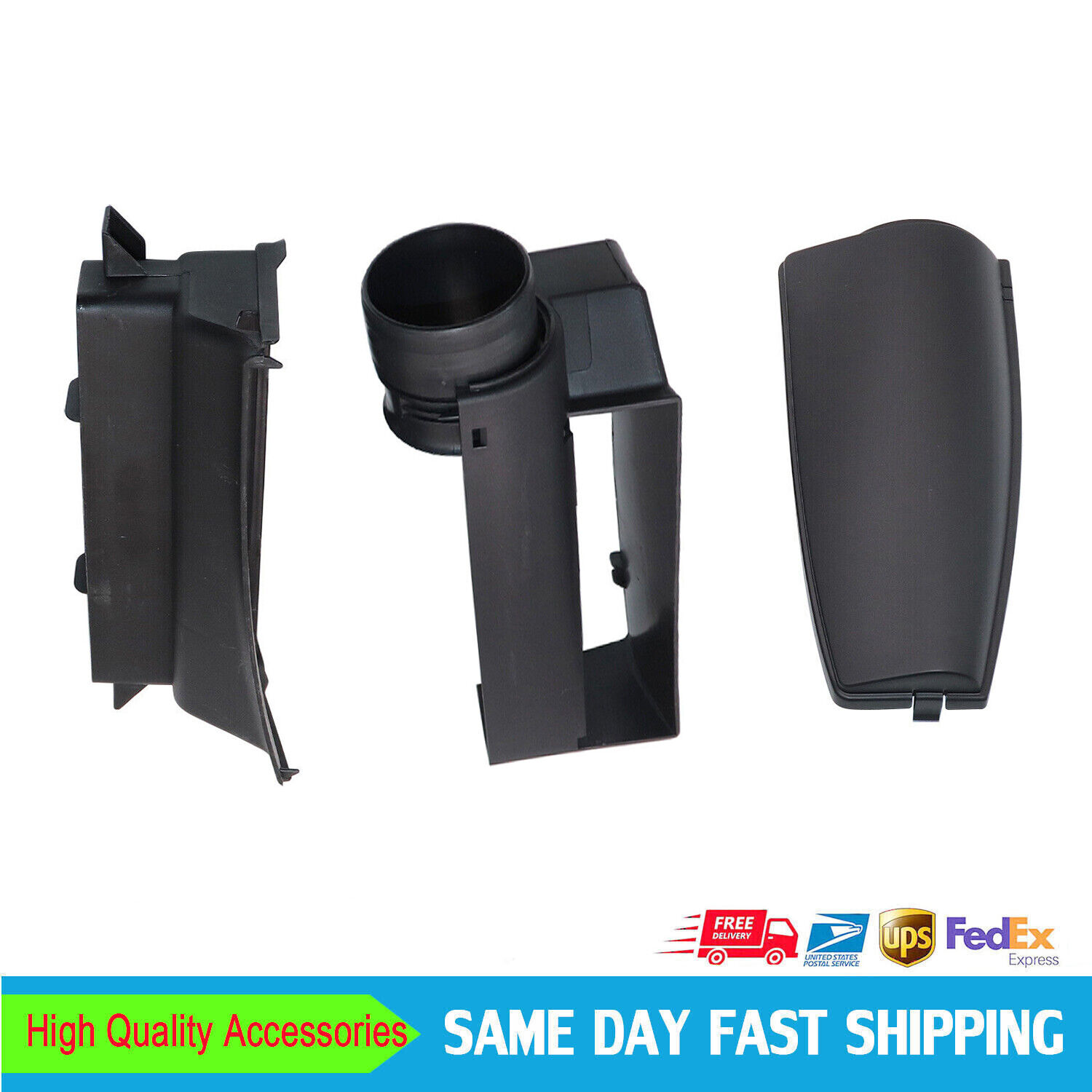 3Pcs Air Intake Guide Inlet Duct Cover For VW Golf Jetta Mk5 Mk6 Audi A3