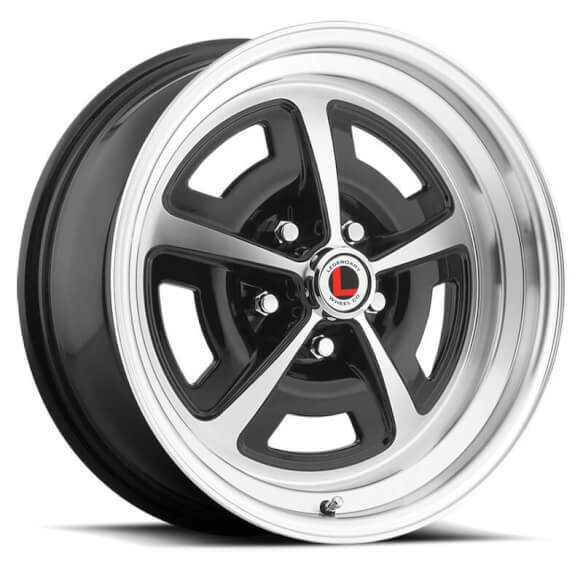 Legendary Wheels Magnum 500 Gloss Black w Machined 15x7 In for Ford Dodge Truck