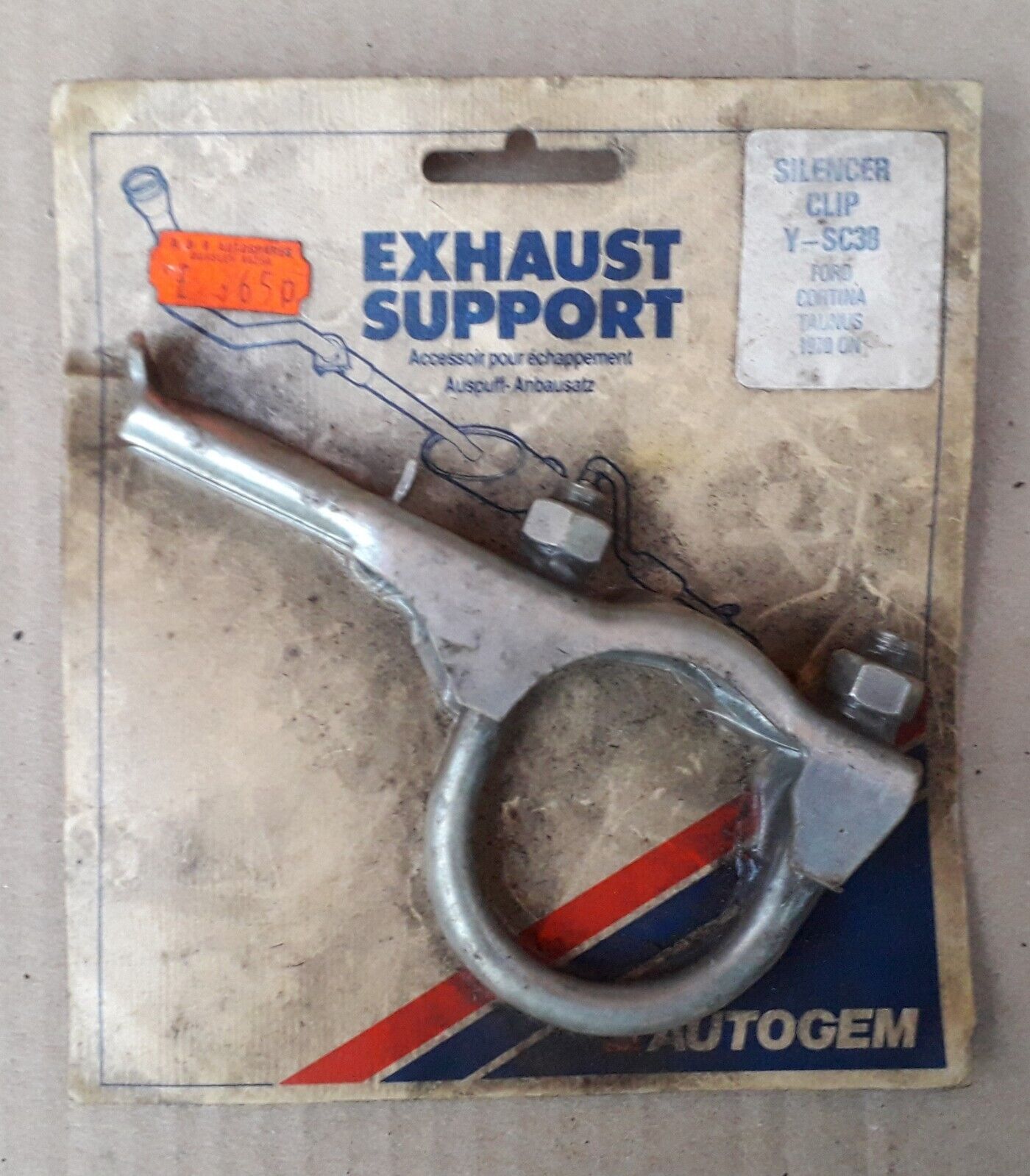 Ford Cortina EXHAUST SUPPORT Autogem Part Y-SC38