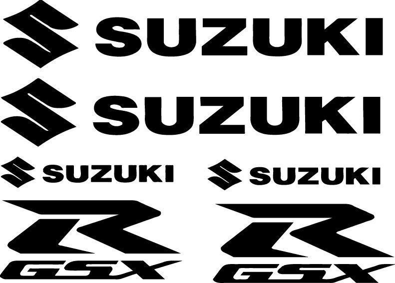 GSXR Suzuki 600/750/1100 Decal/Sticker 6 Piece Set - FREE Same Day Shipping