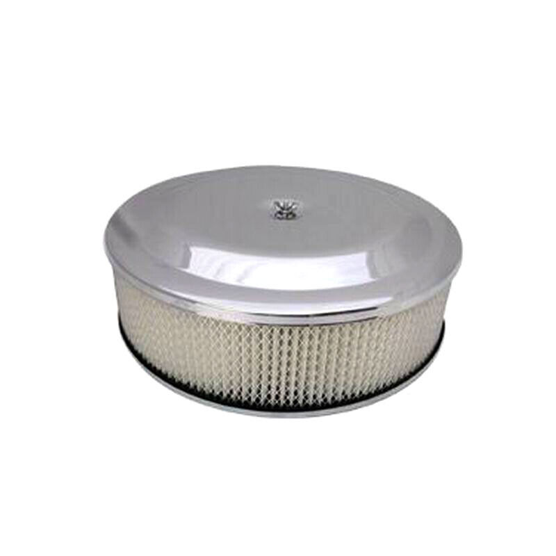 Bandit Air Cleaner Assembly 8035K; Race Car Style Chrome Steel 14\