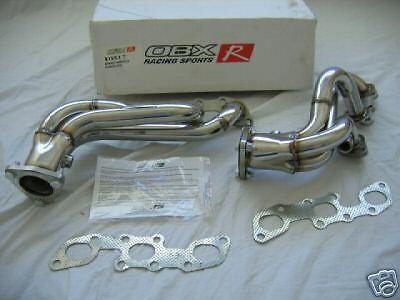 OBX Racing Sports SS Exhaust Manifold Headers for 90-96 Nissan 300ZX 3.0L V6 NT
