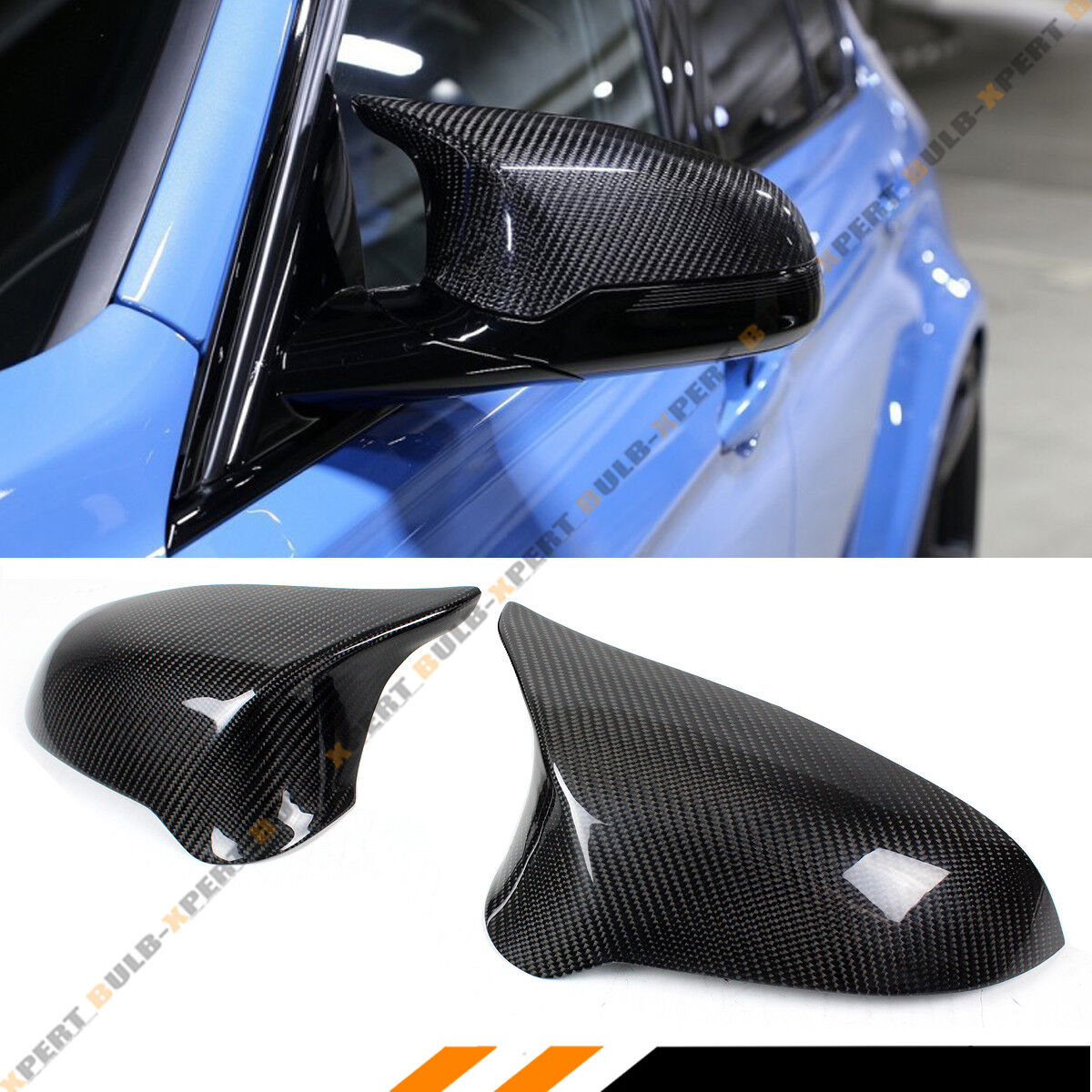 FOR 2015-19 BMW F80 M3 F82 M4 CARBON FIBER DIRECT REPLACEMENT SIDE MIRROR COVERS