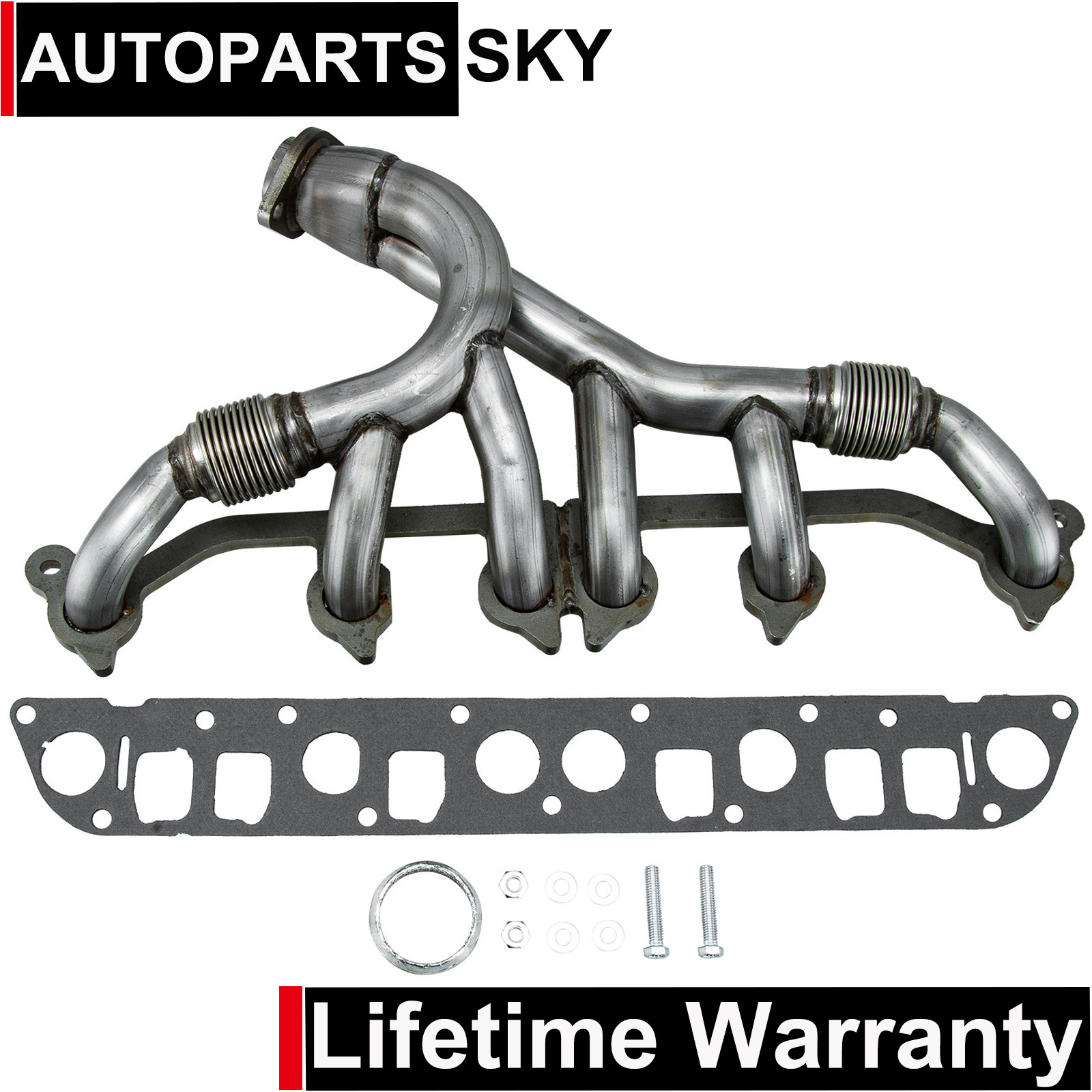 Stainless Steel Exhaust Manifold Gasket Kit For Jeep Grand Cherokee Wrangler