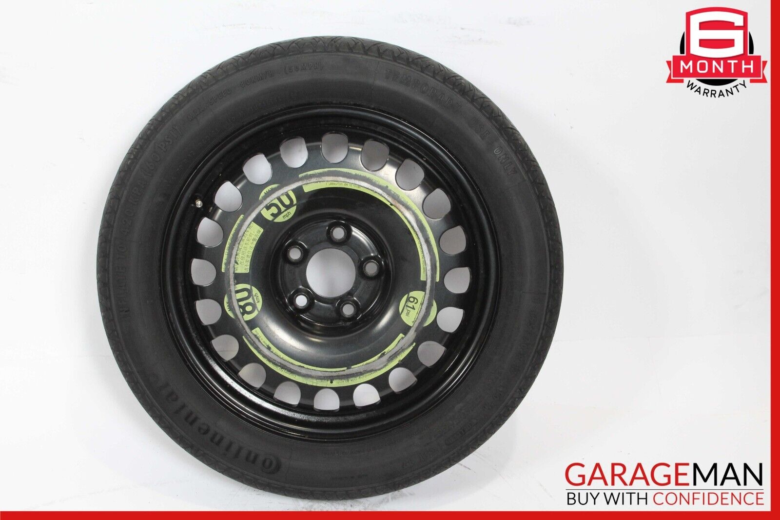 03-11 Mercedes E350 E500 CLS500 Emergency Spare Tire Wheel Donut Rim 155/70 R17