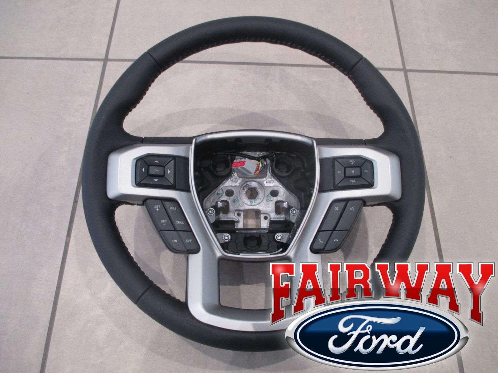 17 thru 22 Super Duty  OEM Ford Leather Steering Wheel w/ Cruise HC3Z-3600-EC