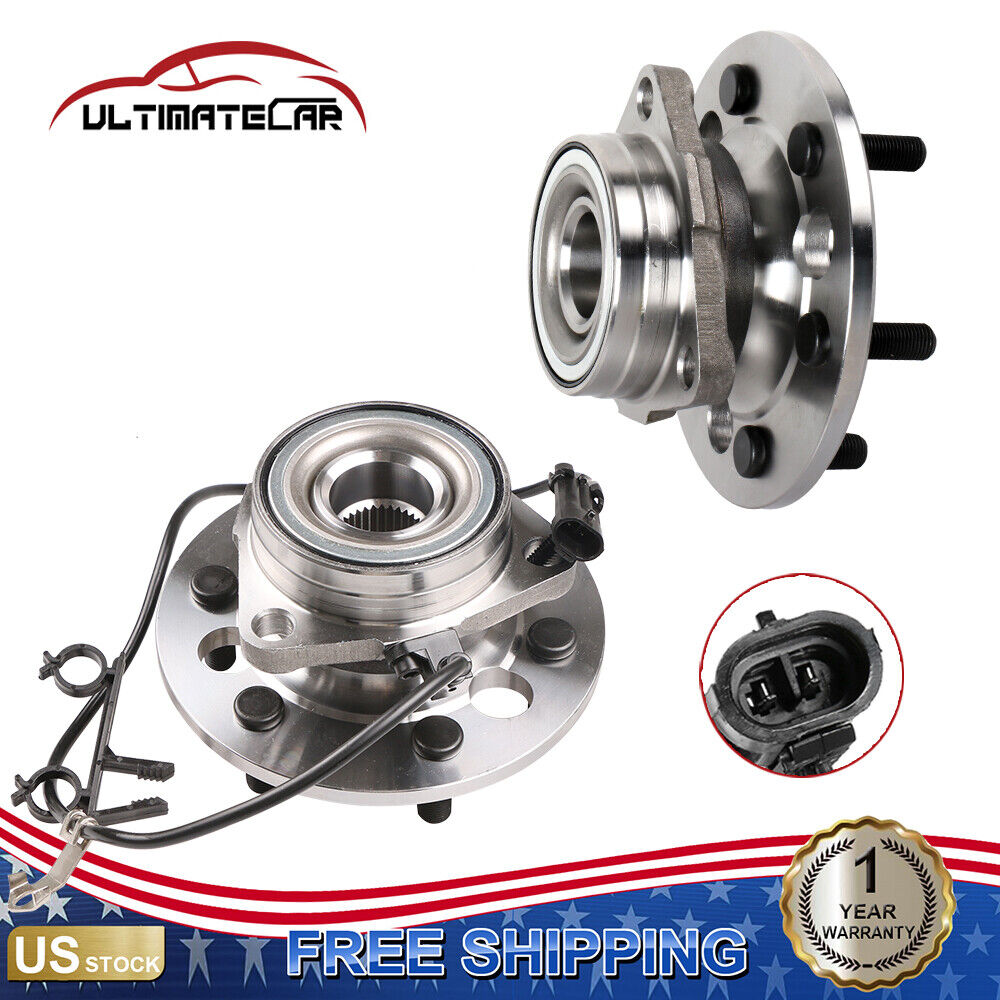 Pair Front Wheel Hub Bearing Assembly For Chevy Tahoe GMC K1500 K2500 4WD 515024