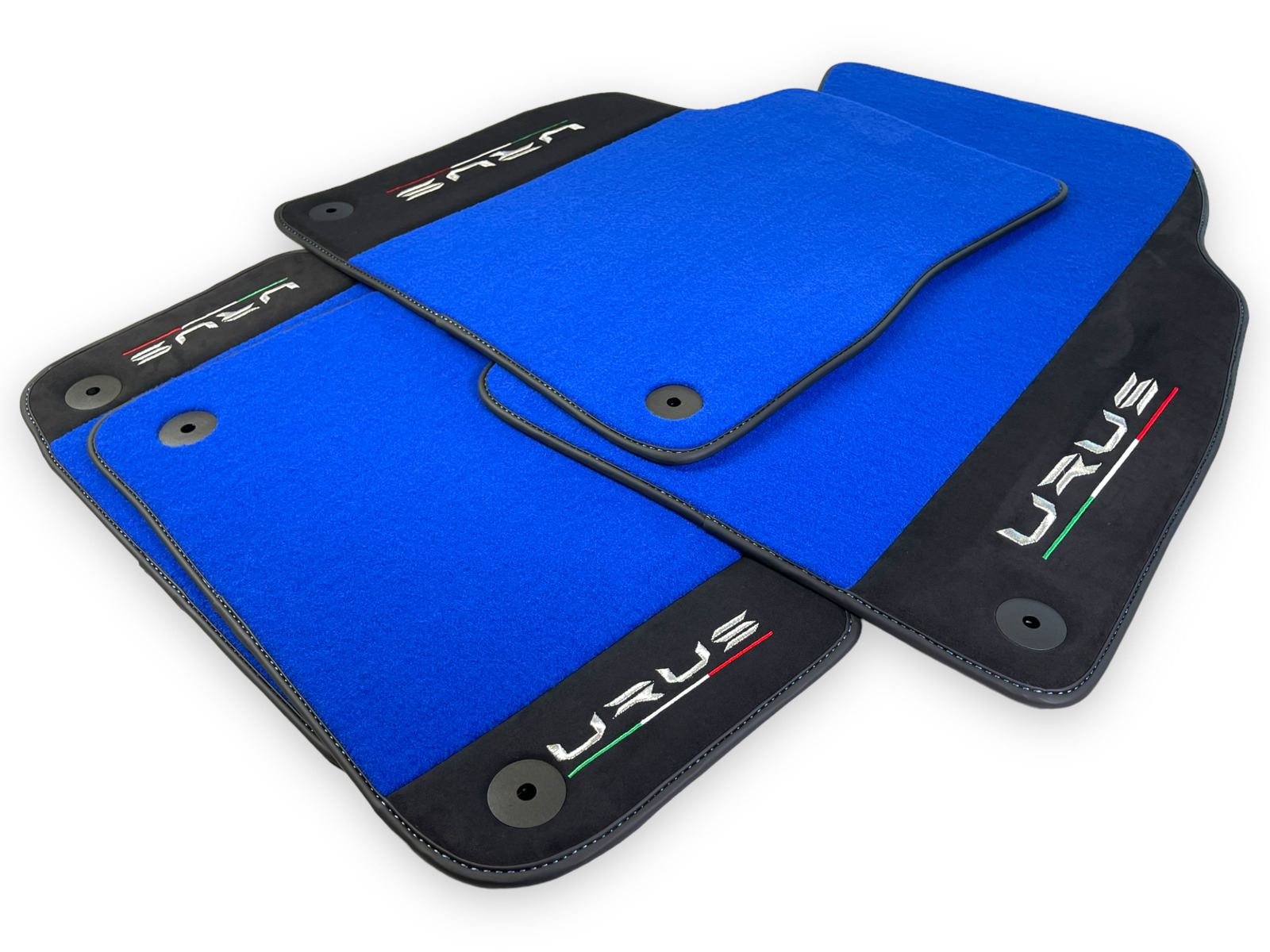 Blue Floor Mats For Lamborghini Urus 2018-2024  With Alcantara Leather