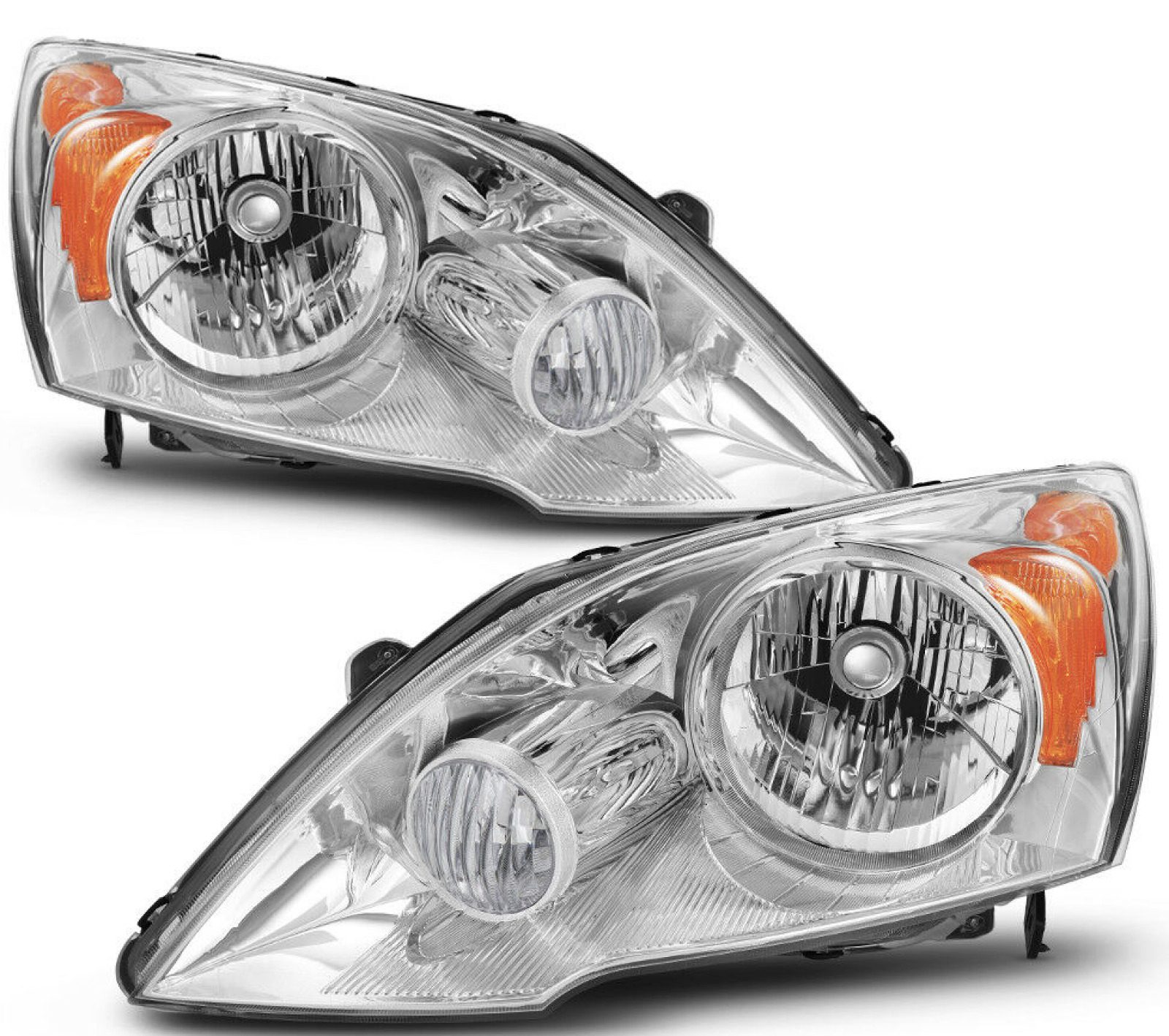 New Pair Set for 07-11 Honda CRV CR-V Headlights Headlamps Left Right 2007-2011