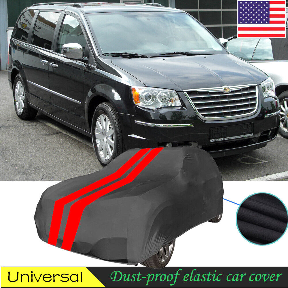 Black/Red SUV Dust-proof car cover indoor vehicle for Chrysler grand voyager