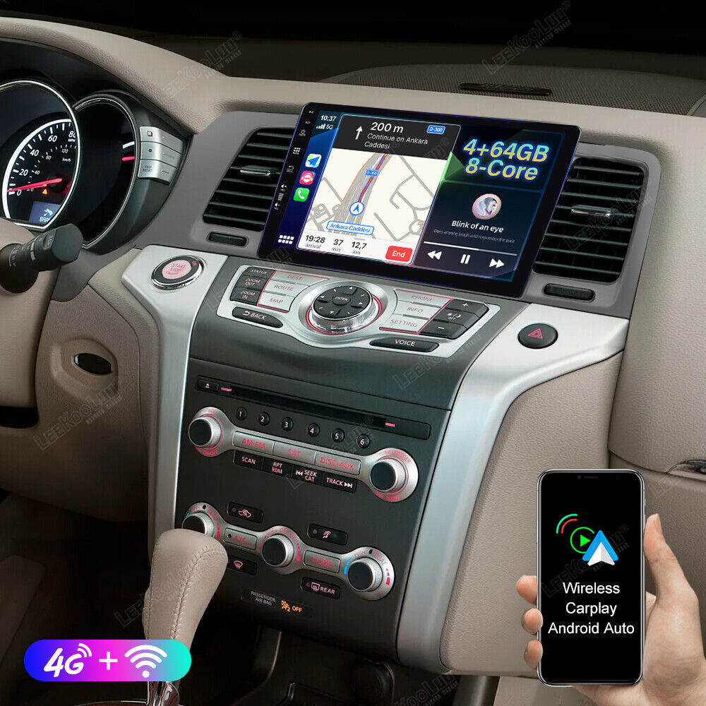 4G+64G 8 Core  Android 12 Carplay Car Radio GPS For Nissan Murano Z51 2008-2016