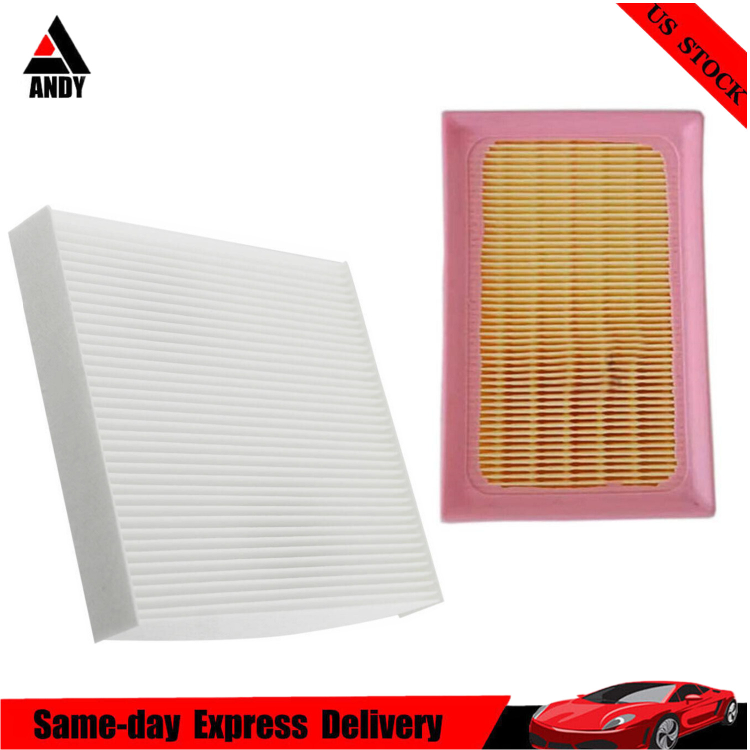 Combo Set Engine & Cabin Air Filter For Toyota Prius Prime 2017-2022 L4 1.8L