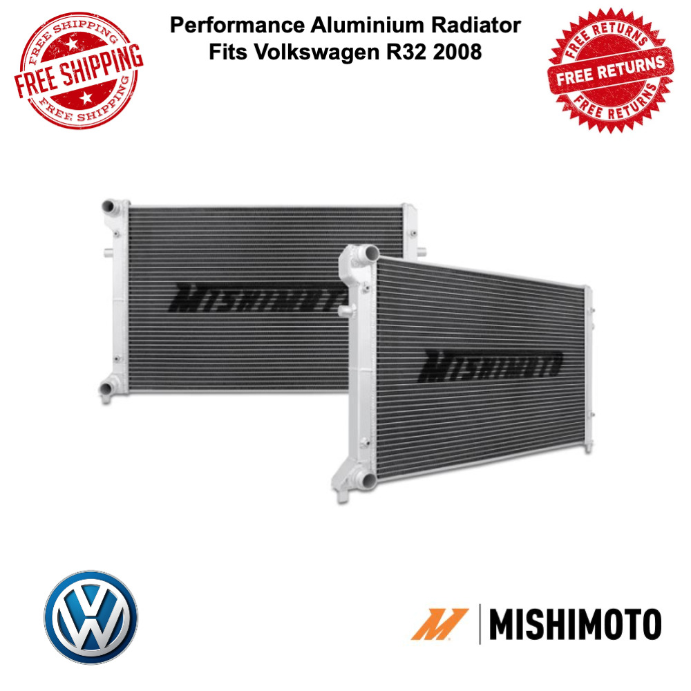 Mishimoto Aluminum Radiator 2 Rows Fits 2008 Volkswagen Golf R32 #MMRAD-MK5-08