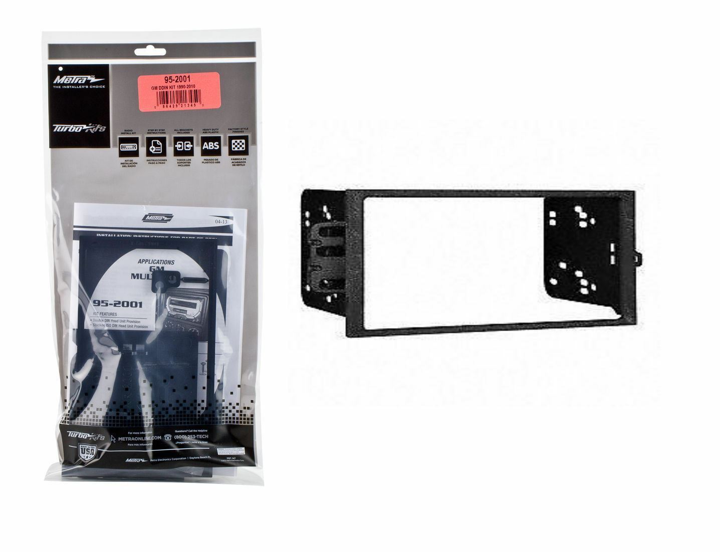 Metra 95-2001 Double Din Dash Kit for Stereo Replacement for Select Vehicles