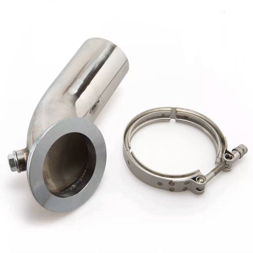3.75” V-band Adapter Flange Clamp 3'' Downpipe 90 Degree Elbow for turbo HY35..