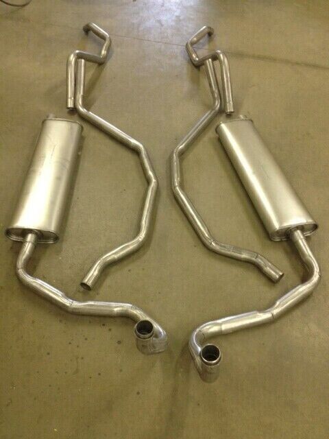 1959-1960 CHEVY DUAL EXHAUST SYSTEM, 304 STAINLESS WITH 283 327 348 ENGINES
